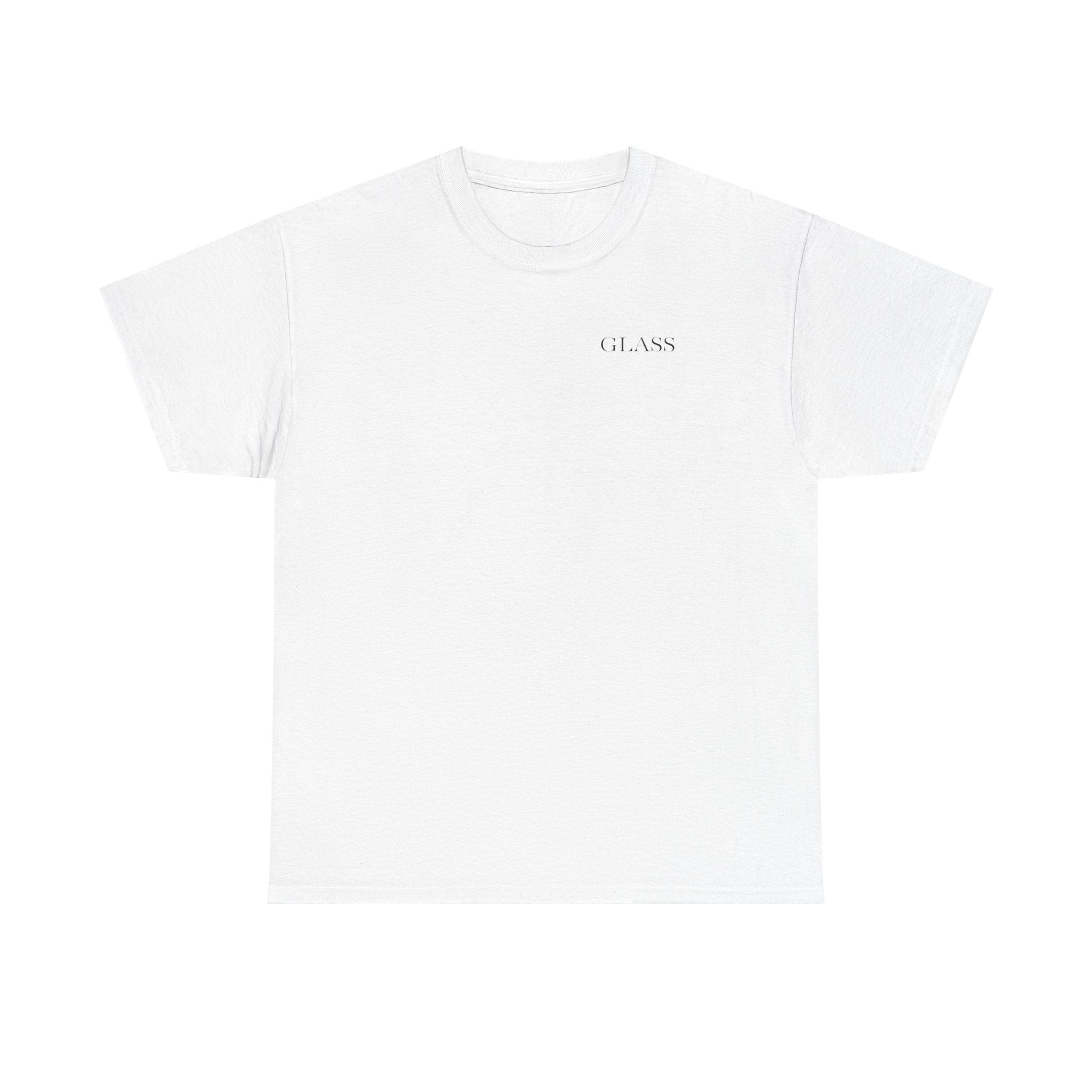 Evergreen Minimalist Tee — small chest logo & vertical back text
