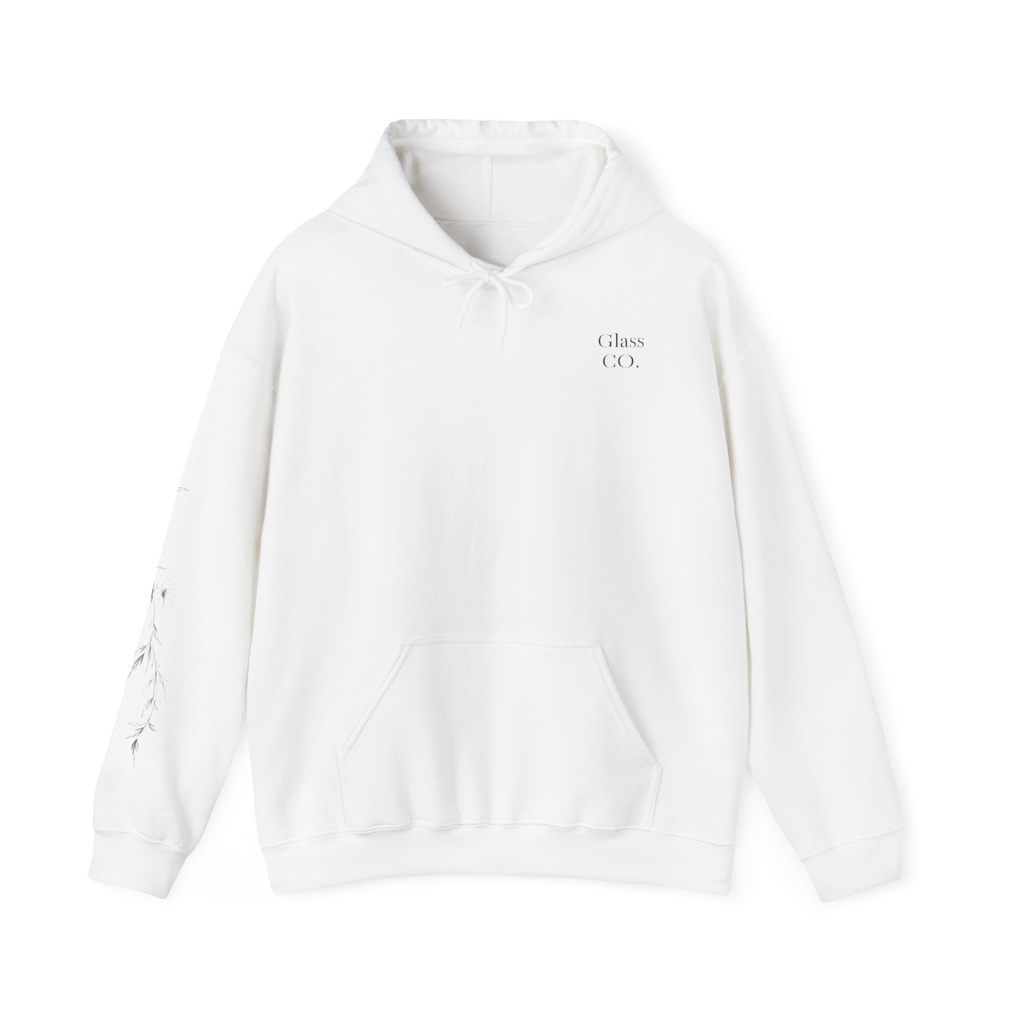 Hoodie — "See Through Me" Script Back Graphic Hooded Sweatshirt