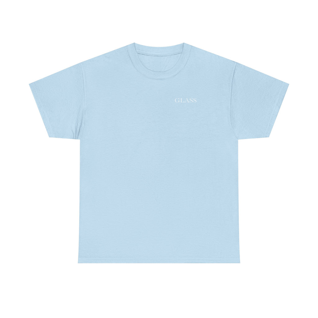 Evergreen Minimalist Tee — small chest logo & vertical back text