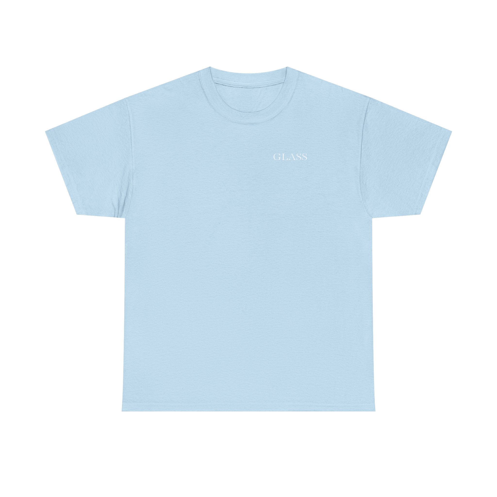 Evergreen Minimalist Tee — small chest logo & vertical back text