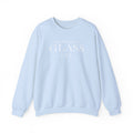 Glass Co. Crewneck Sweatshirt - 'See Through Me' Minimal Logo Pullover